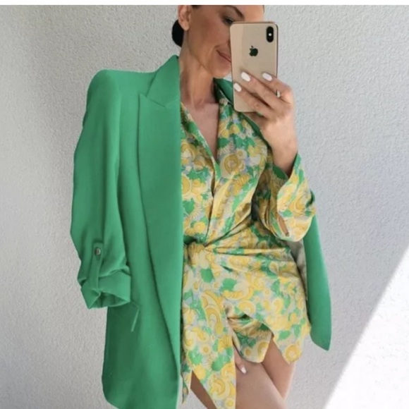 Zara printed dress floral yellow - Picture 2 of 15